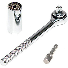 Универсальный гаечный ключ Gator Grip торцевая головка Silver (do057-hbr)