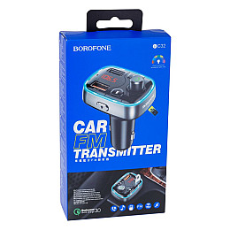 FM модулятор Borofone BC32 Sunlight Чорний