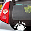 Наклейка в автомобіль Baby in car 3M BOY Білий