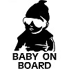 Наклейка в авто Baby on board 2 3M FGVBN2