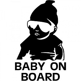 Наклейка в авто Baby on board 2 3M FGVBN2