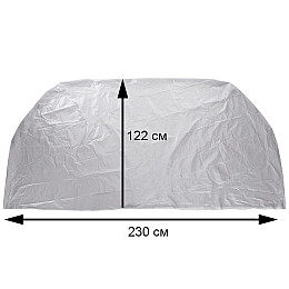 Чохол для мотоцикла, велосипеда Motocicleta coberta QW 015 L 122х230 см Сірий (hub_31bte6)