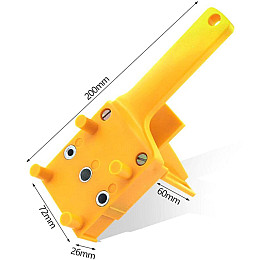 Меблевий кондуктор для свердління отворів під фурнітуру MHZ жовтий