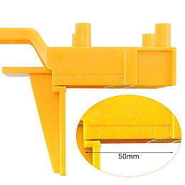 Меблевий кондуктор для свердління отворів під фурнітуру MHZ жовтий