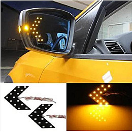 LED указатели поворота зеркала заднего вида ВТВ Динамические желтые пара