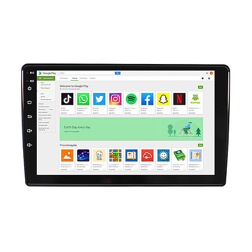 Автомагнітола 2 дин Wangi W-09 9" 4+64 4G+CarPlay Premium Wi Fi GPS Android