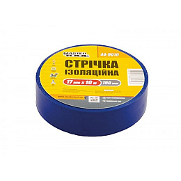 Стрічка ізоляційна MASTERTOOL 0.15 мм 17 мм 10 м 10 шт синя 44-9010