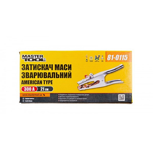 Зажим массы сварочный MASTERTOOL American type 300 А 81-0115