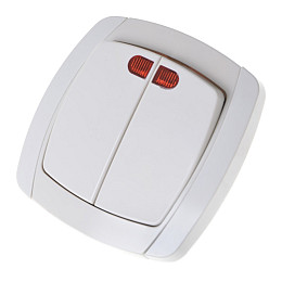 Выключатель Fora IP44 Белый 136181