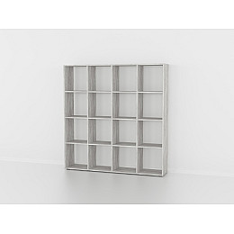 Стелаж-перегородка Forte для комнаты Forte Id-2700/11 Ш 1424 / В 1430 / Г 290 Бетон