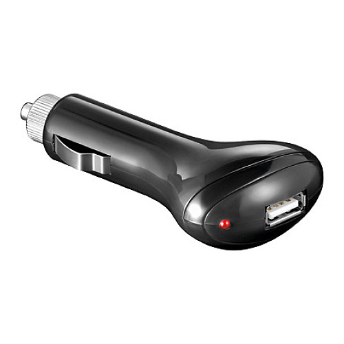 Перехідник живлення Goobay CigarSocket-USB2.0 A M/F x1 12-24V 1000mA чорний (75.04.6974)