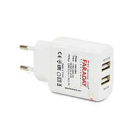 Блок питания Faraday Electronics 18W/OEM с 2 USB выходами 5V/1A+2.4A