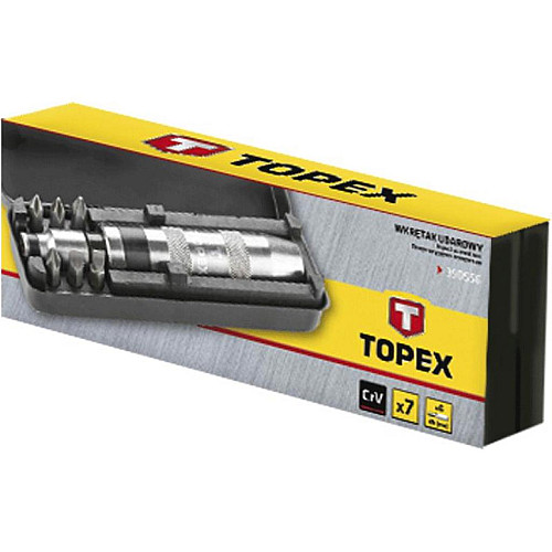 Отвертка Topex ударная, набор 7 шт. (39D556)