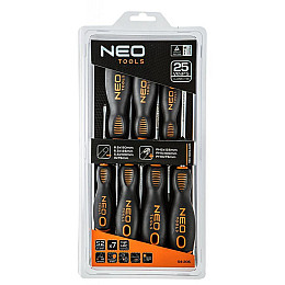 Отвертка Neo шлицевая, набор 7 шт. (04-206)