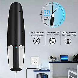 Мощный автомобильный пылесос с моющимися фильтрами Inspire IS-7000 Чёрный