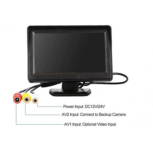 Автомобильный дисплей LCD 4.3'' TFT Black