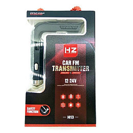 FM-трансмиттер HZ H13 USB+SD+AUX Black (3_00312)