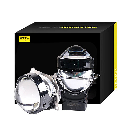 Автомобильные линзы с охлаждением SANVI 3" BI-LED A8 48W 5500 К (9424-36599)