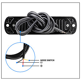 Проблесковый маячок DXZ I-BS-6LED White 6500k IPX-4 для авто