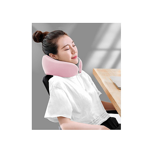 Подушка-подголовник Baseus Thermal Series Memory Foam FMTZ-04 23.5х25х13.5 мм Розовая