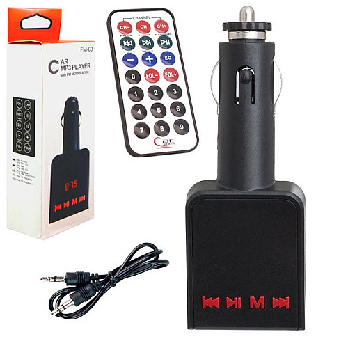 FM-трансмиттер Мatrix Fm03 13401 Black (SK001457)