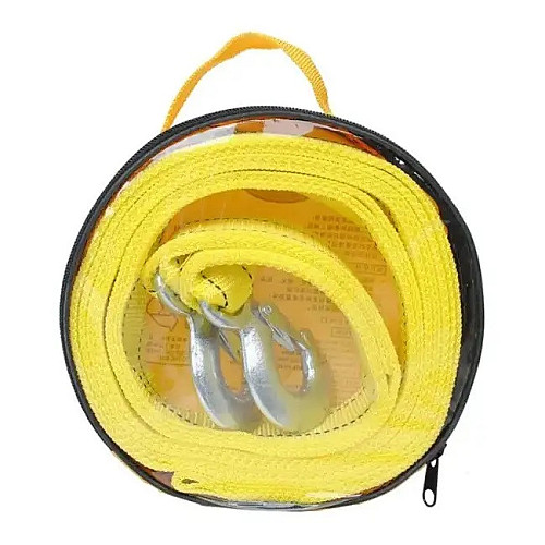 Трос буксировочный Jianyan 4 метра 3 тонны Yellow (3_01675)