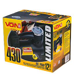 Компресор автомобільний Voin 170 Вт 40 л/хв Чорний (VL-430)