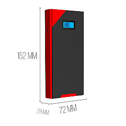 Пускозарядное устройство фонарь + зарядка телефона SABO A3X 2000A Jump Starter Красный (10304-46980)