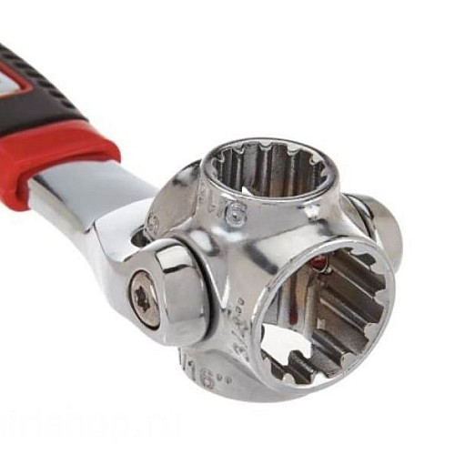 Універсальний накидний ключ торцевий Universal Tiger Wrench 48-в-1 Black\Red