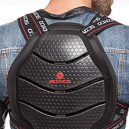 Мотозахист спини з поясничною опорою AM04 Scoyco M Чорний (60439025)