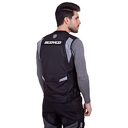 Мотожилет з захистом торсу JK116 Scoyco XL Чорний (60439026)