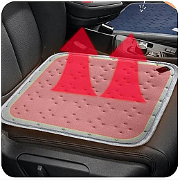 Накидка на кресло стул с подогревом Lesko usb 45*45cm Gray