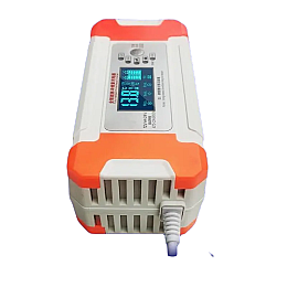 Зарядное устройство для автомобильного аккумулятора RIAS 12V 8A / 24V 4A с LCD экраном (3_02592)