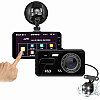 Відеореєстратор RIAS DVR BT100 4" Full HD з виносною камерою заднього виду Black (3_01935)