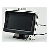 Монитор автомобильный для камеры заднего вида Terra 4,3" 4088 Black (10551-hbr)