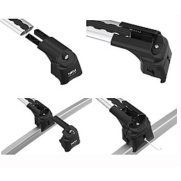 Поперечины на интегрированные релинги Turtle AIR 2 Черный