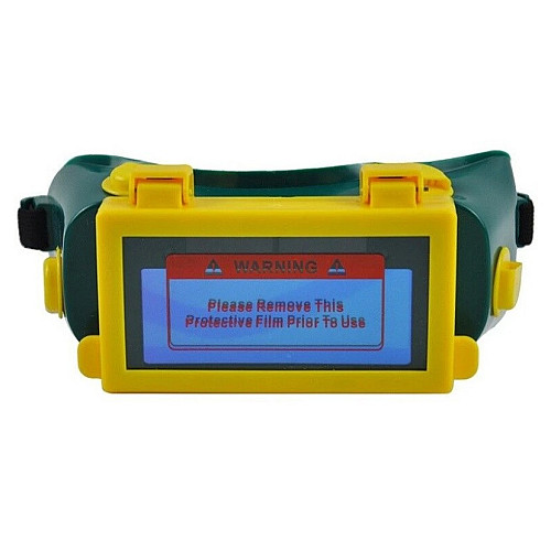 Защитные очки RIAS Welding Mask для сварки и резки металла Yellow-Green (3_01576)