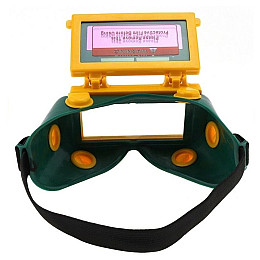 Захисні окуляри RIAS Welding Mask для зварювання та різання металу Yellow-Green (3_01576)