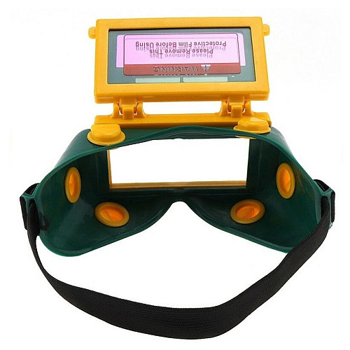 Защитные очки RIAS Welding Mask для сварки и резки металла Yellow-Green (3_01576)