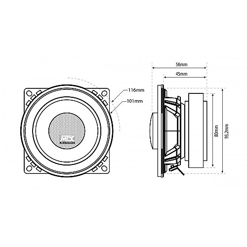 Коаксіальна акустика MTX TX240C