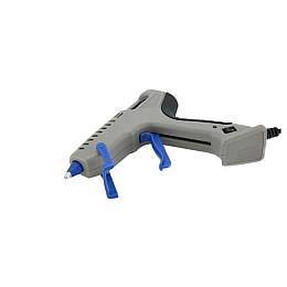 Термопістолет для силіконового клею на ножці дротовий/бездротовий JDER S-609 Сірий