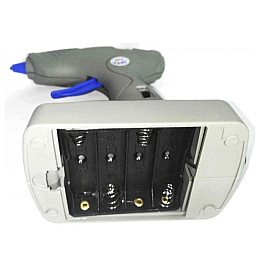 Термопістолет для силіконового клею на ножці дротовий/бездротовий JDER S-609 Сірий