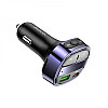 FM-передатчик Hoco E70 USB 18W / Type-C 30W BT Синий
