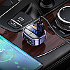 FM-передатчик Hoco E70 USB 18W / Type-C 30W BT Синий