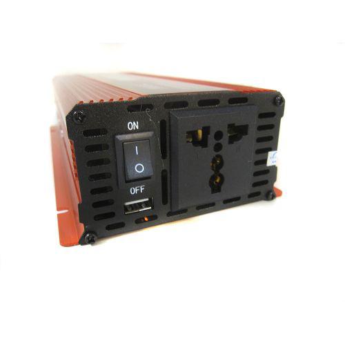 Перетворювач авто інвертор 12В-220В 2000W з LCD дисплеєм