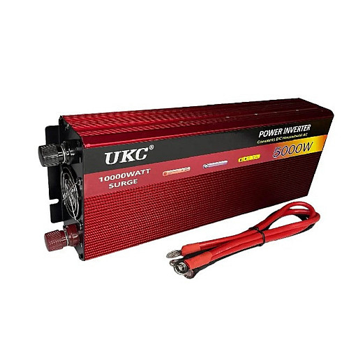 Перетворювач автомобільний інвертор 12 на 220В UKC AR 5000W N