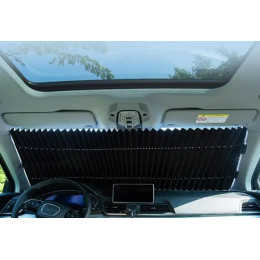 Шторка сонцезахисна в авто 70см Тканина+Фольга висувна HMD NJ-527 119-8627853