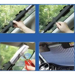 Шторка сонцезахисна в авто 70см Тканина+Фольга висувна HMD NJ-527 119-8627853