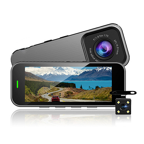Відеореєстратор DVR 701 3.19" Full HD з виносною камерою заднього виду Grey