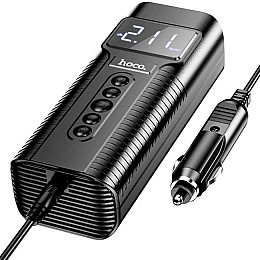 Компресор для автомобіля портативний HOCO Roys smart PH55 Black N